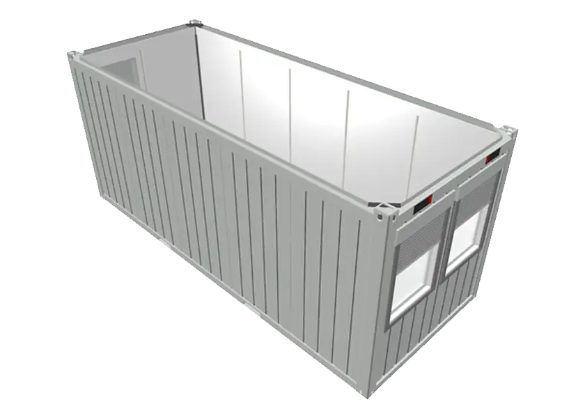 Zeichnung-Modul-Buerocontainer